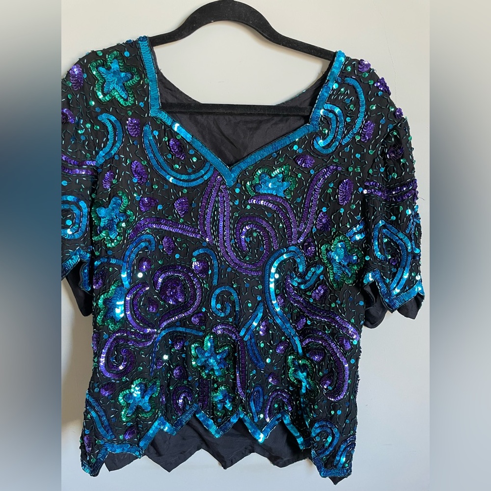 Vintage Sequin Top